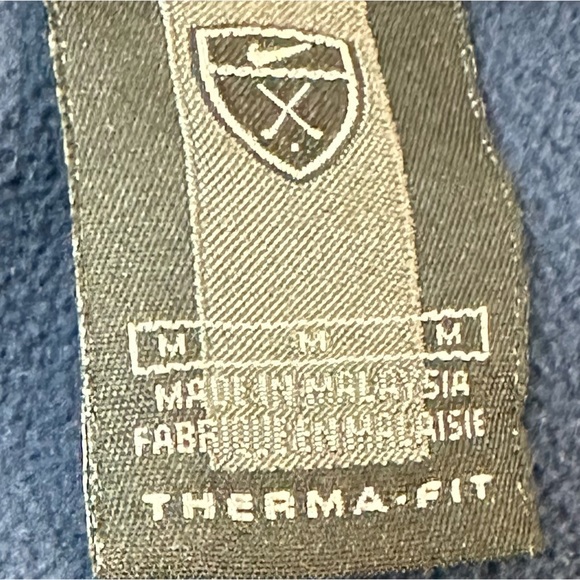 Nike Golf Men’s Medium thema•fit zip up fleece vest stretch sides navy blue M - Picture 2 of 5